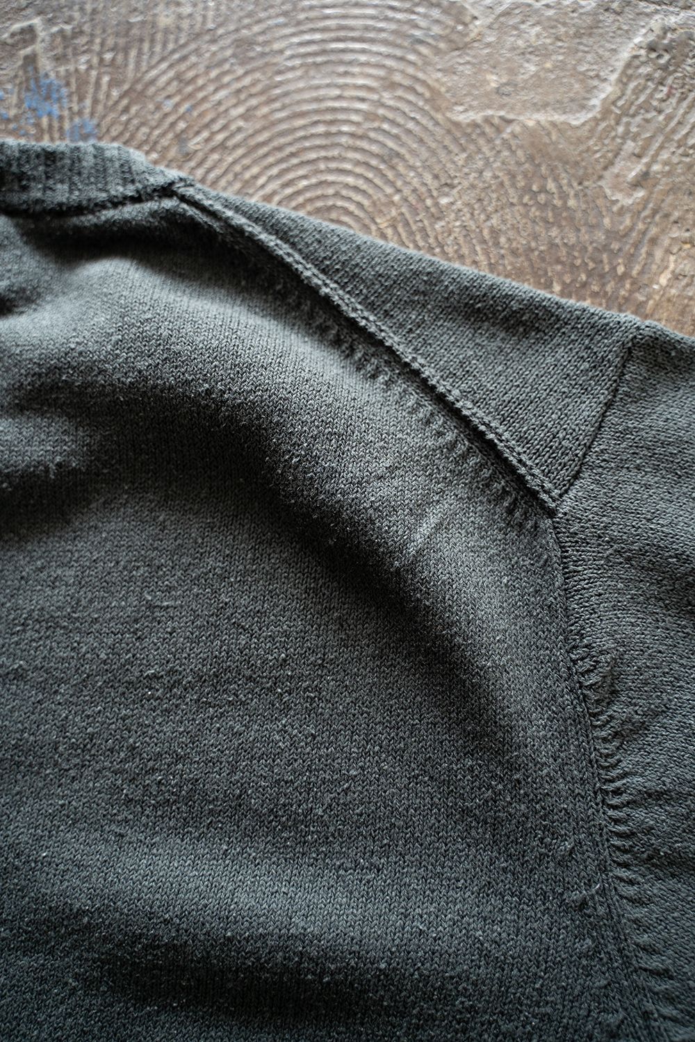 【ラスト1点】【23AW】シルククルーネックニット(BLUE GRAY)