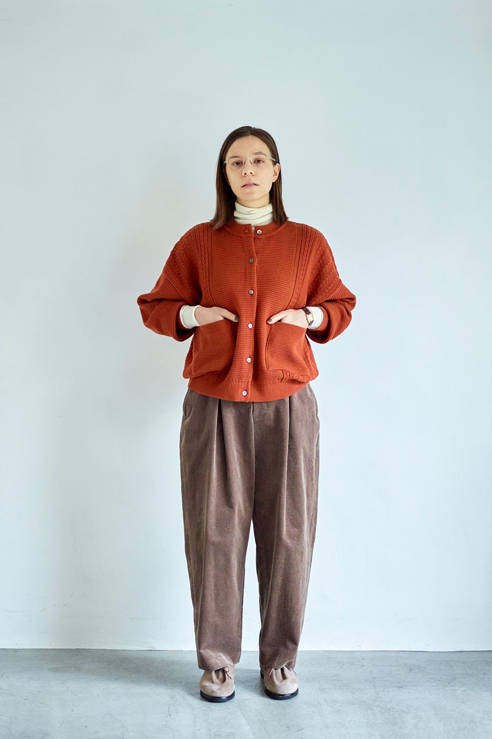 YASHIKI - 【ラスト1点】【22AW】Yukisora Cardigan(GREIGE) | Salty