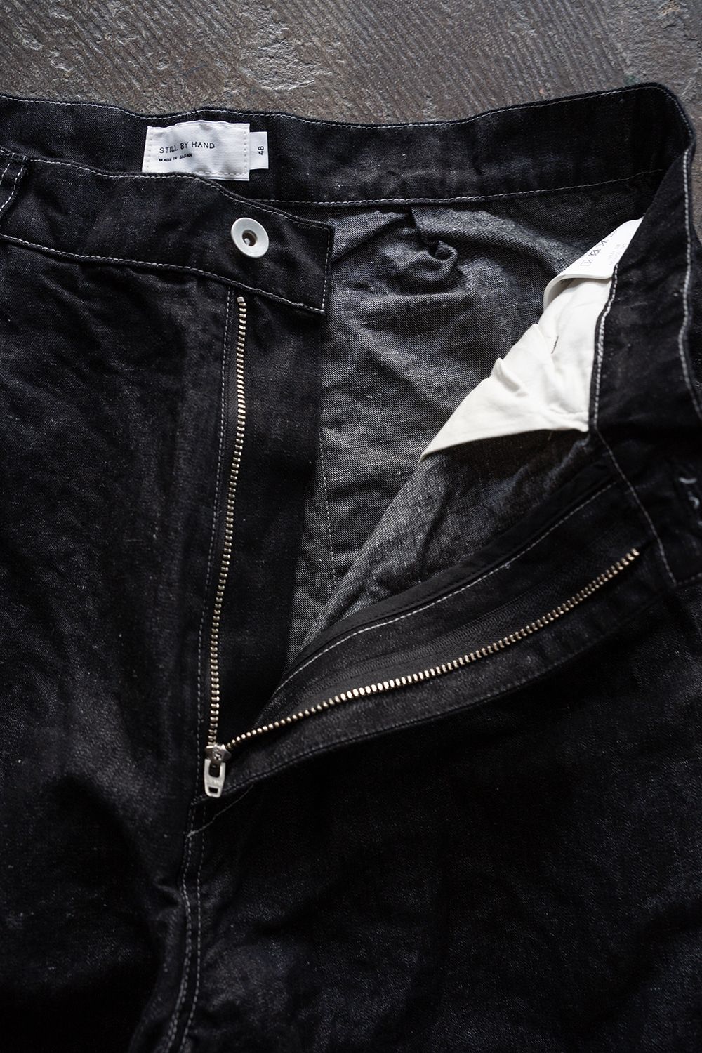 【26SS】8.5oz大麻混デニムワンタックパンツ(BLACK)