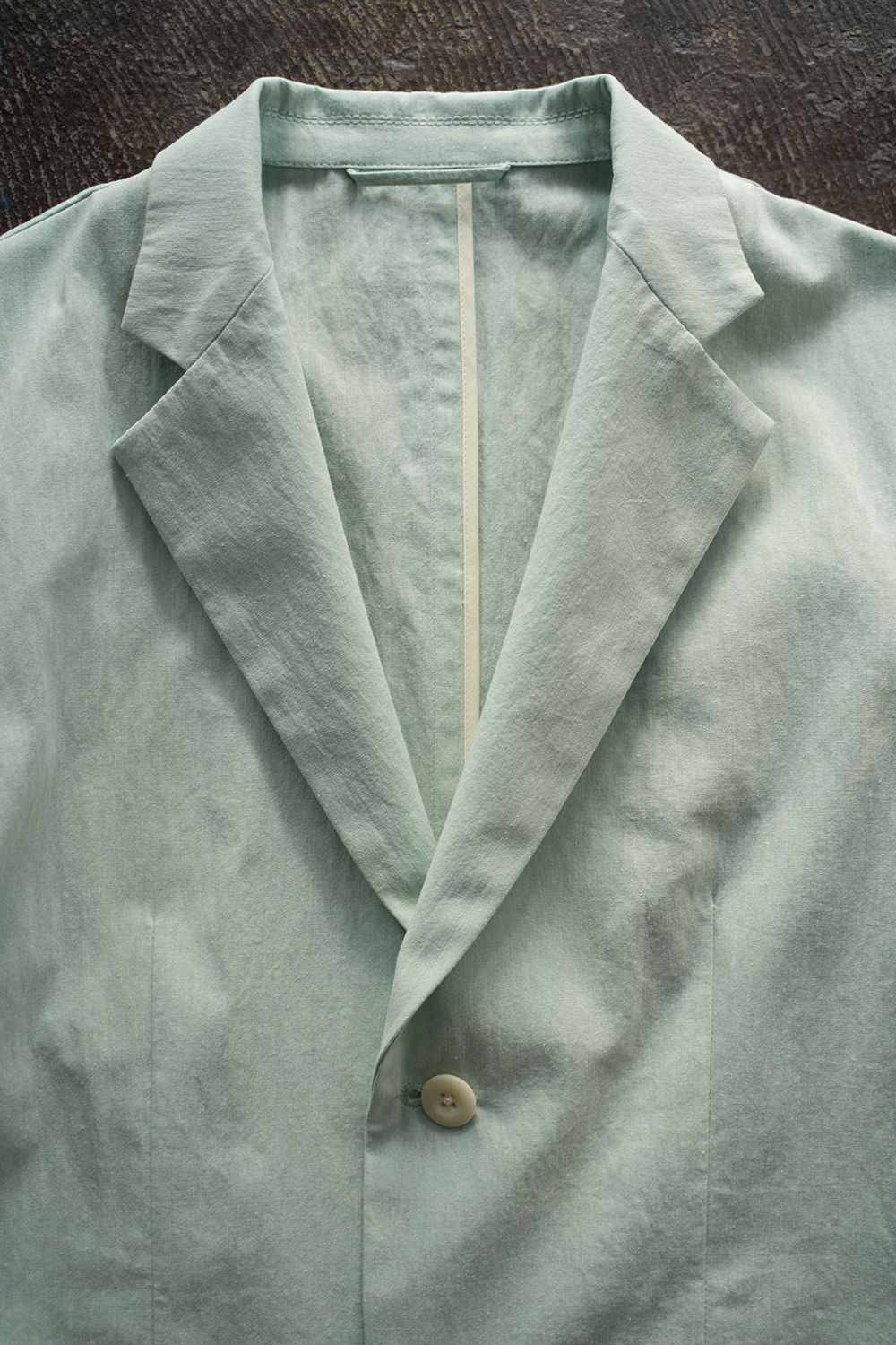 【ラスト1点】【23SS】T/C Chambray 2B Jacket/ポリエステルコットンシャンブレー2Bジャケット(GREEN)