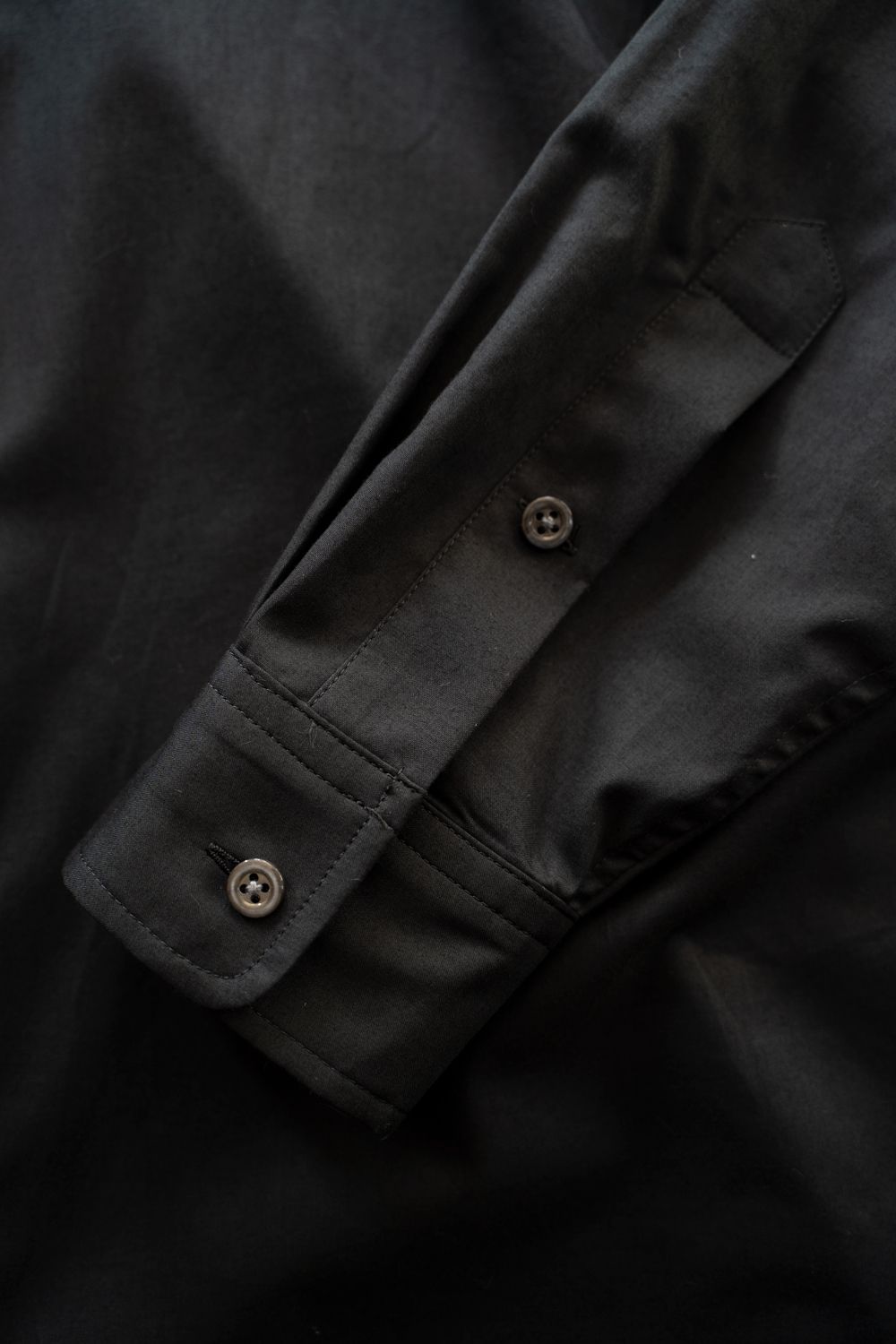 【ラスト1点】【25AW】Air Lawn L/S Shirt/エアーローンロングスリーブシャツ(BLACK)