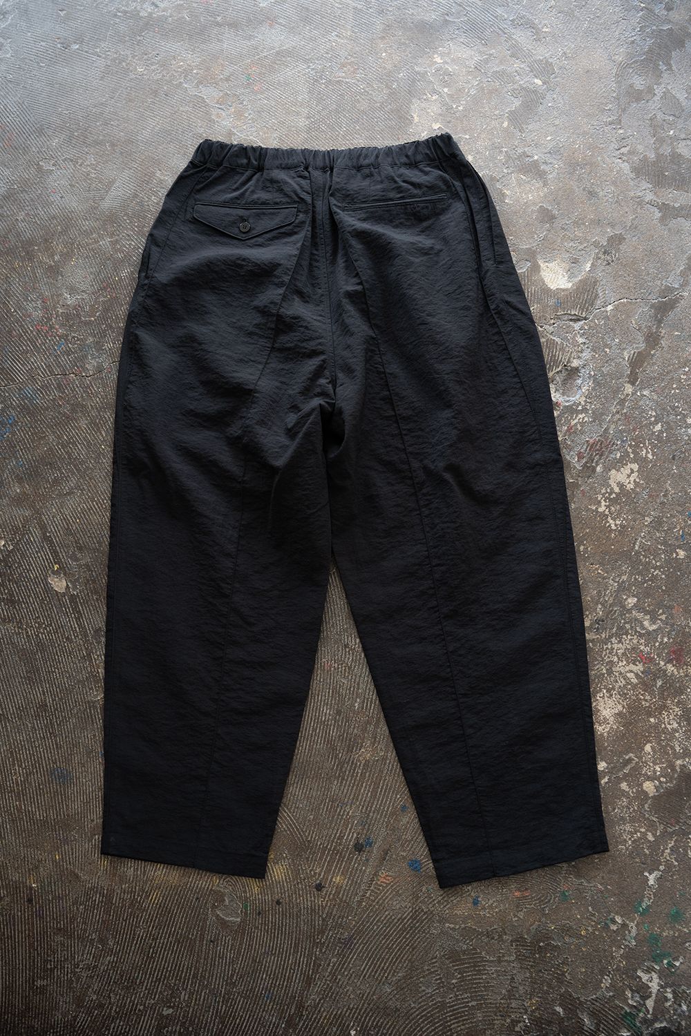 【26SS】ピンタックイージースラックス(BLACK)