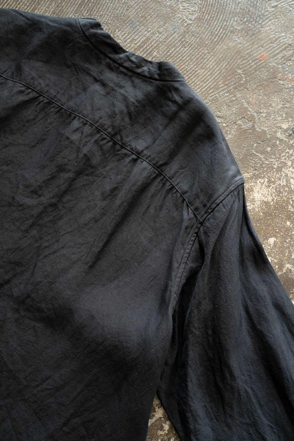 和紙大麻シャツ(墨黒)