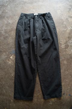 【ラスト1点】【23AW】ピーチ起毛コットンツイルイージーパンツ(NAVY CHARCOAL)