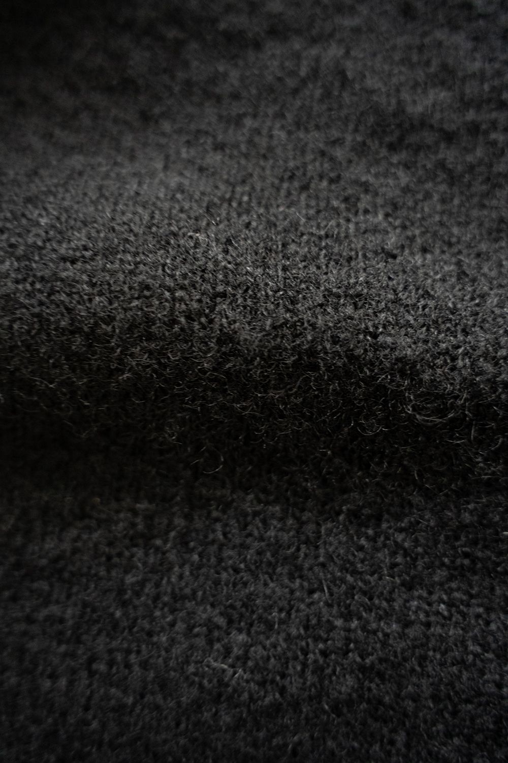 【ラスト1点】【24AW】ループヤーンクルーネックカーディガン(BLACK)