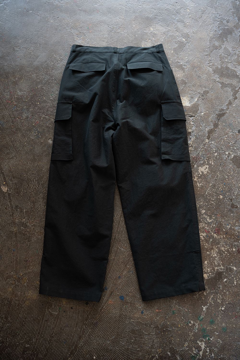 【26SS】コットンモールスキンカーゴパンツ(DARK GREEN)