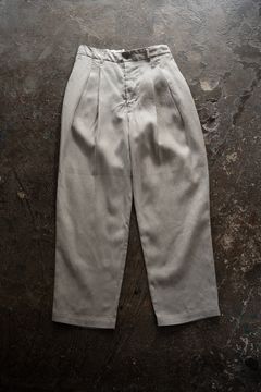 【26SS】リネン2タックテーパードパンツ(TAUPE)