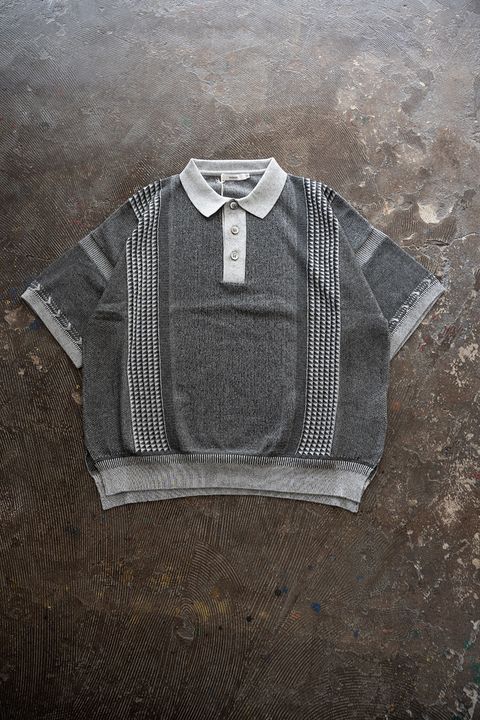 【26SS】Aotsuyu Knit Polo(MIX GRAY)