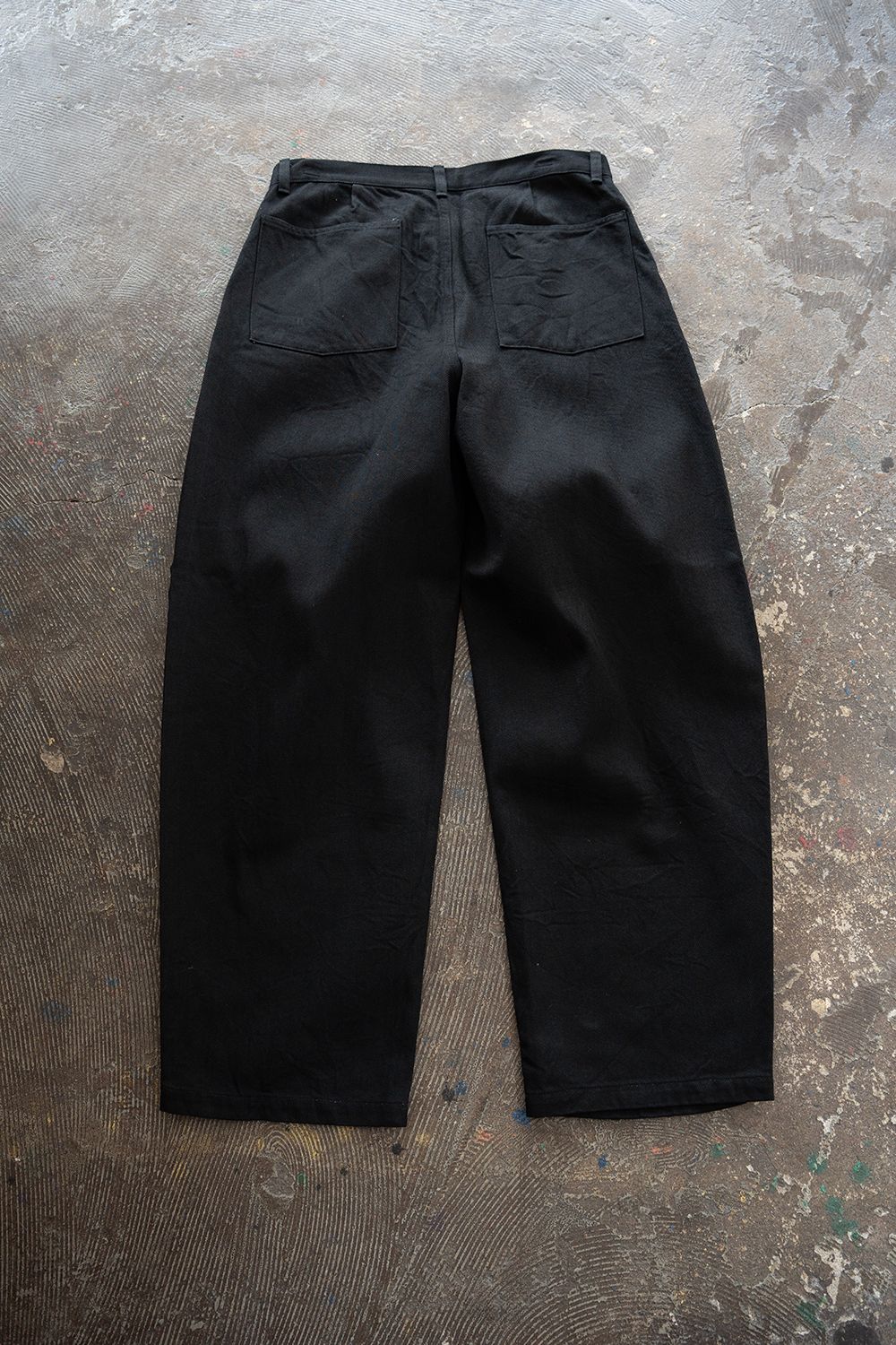 【26AW】12ozデニムディープタックパンツ(BLACK)