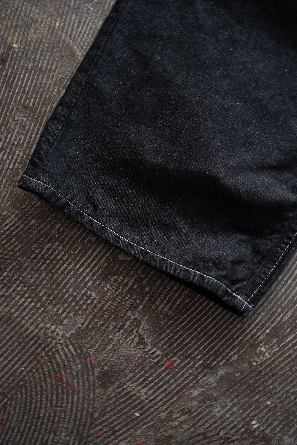 【26SS】8.5oz大麻混デニムワンタックパンツ(BLACK)