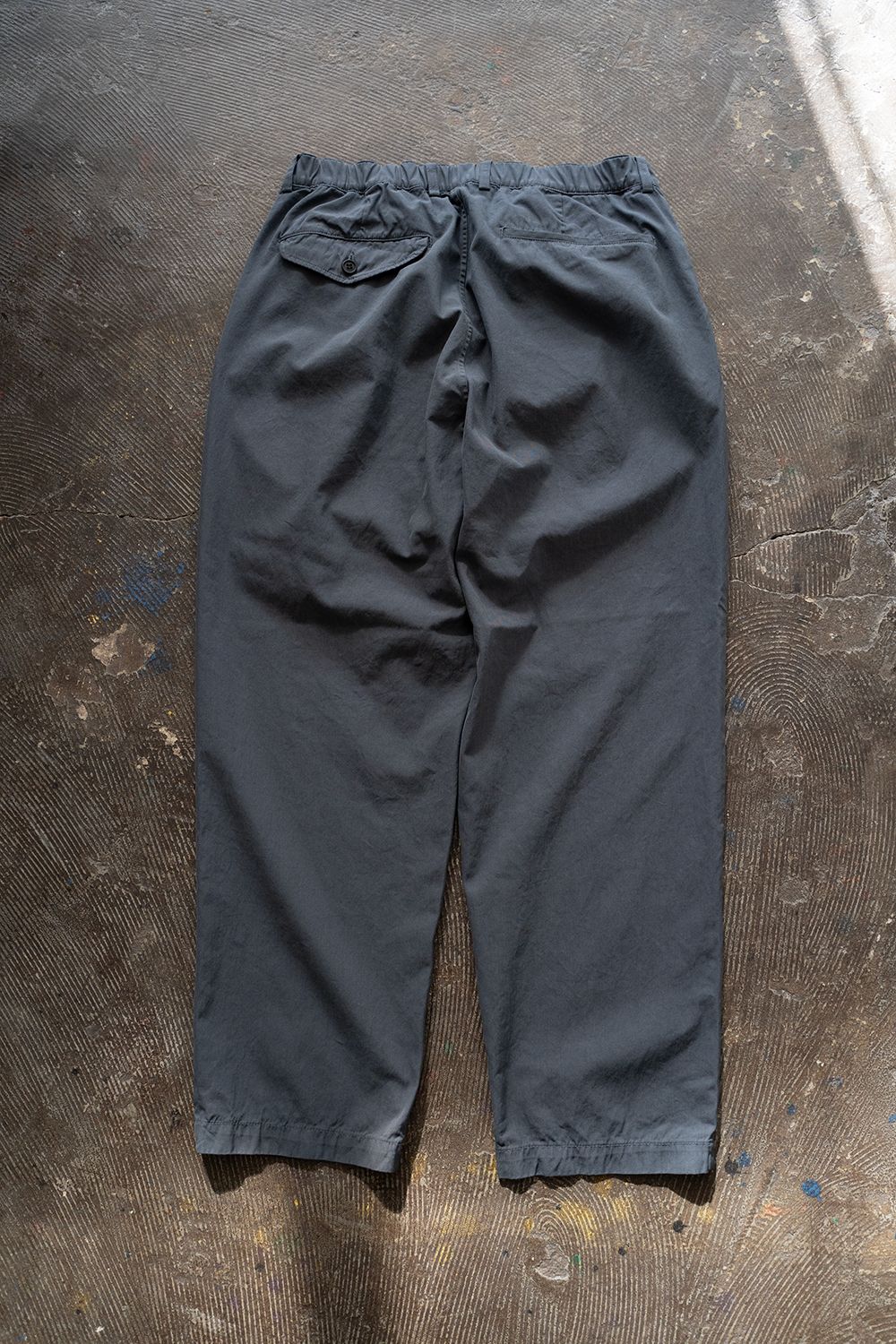 【ラスト1点】【24SS】ガーメントダイ4タックイージーパンツ(BLUE GRAY)