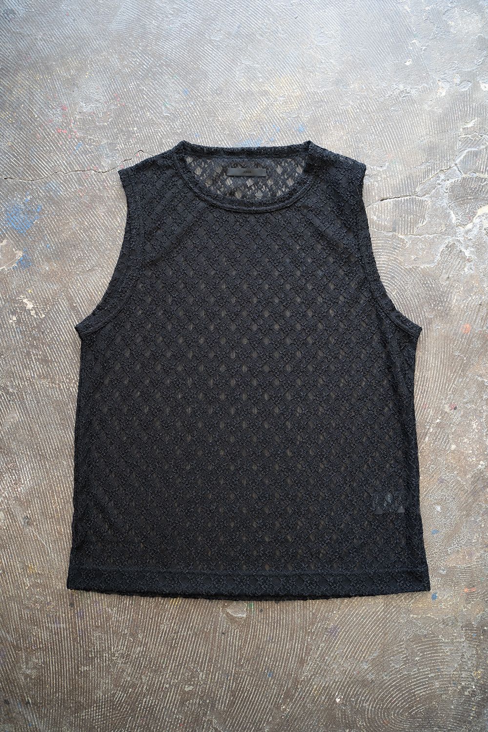 【ラスト1点】【24SS】Russell Lace No-Sleeve/ラッセルレースノースリーブ(BLACK)