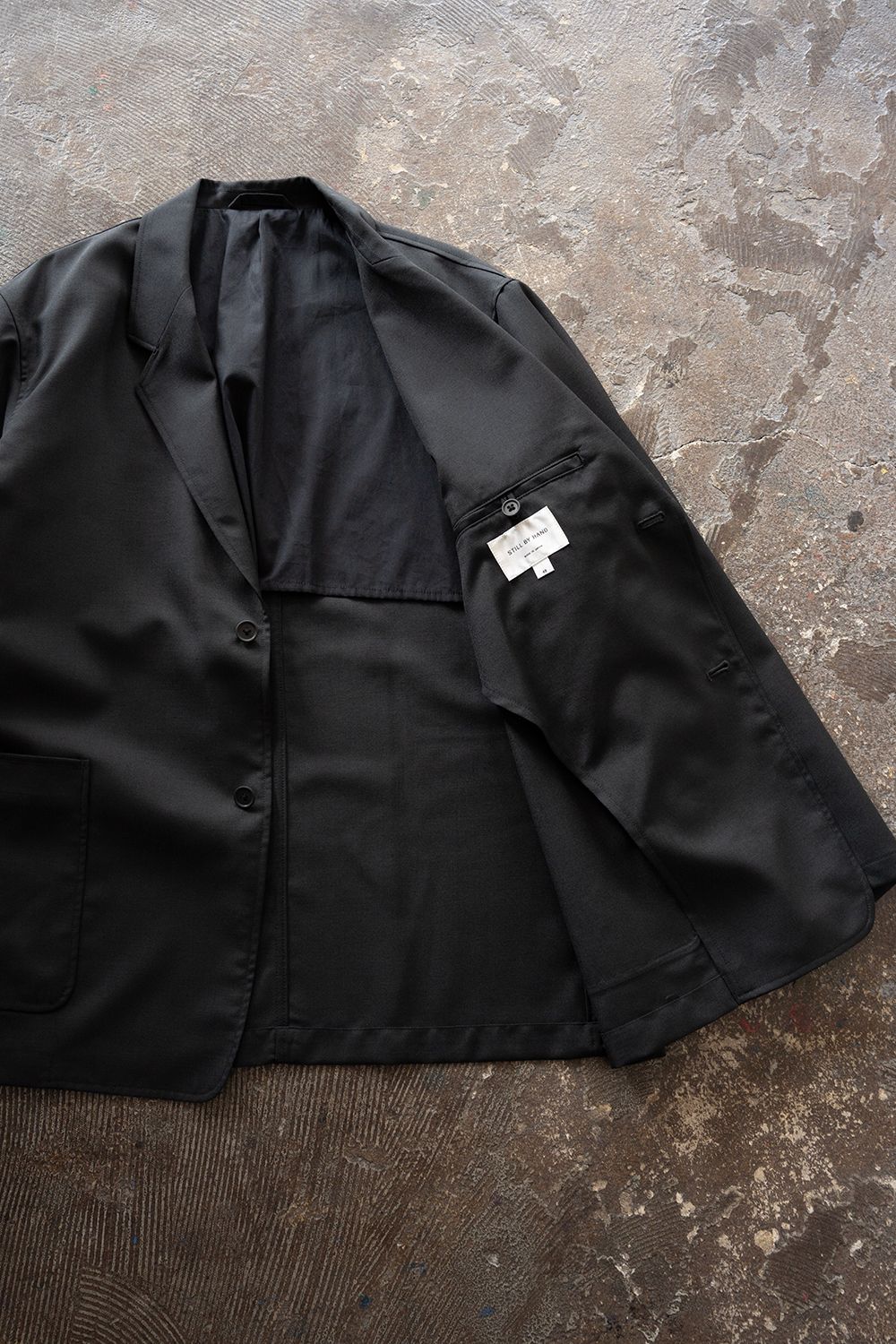 【26AW】モヘア混2Bジャケット(INK BLACK)