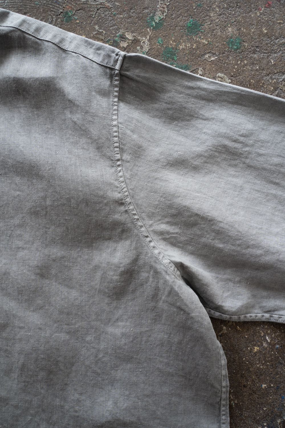 大麻シャツ大 (薄炭)