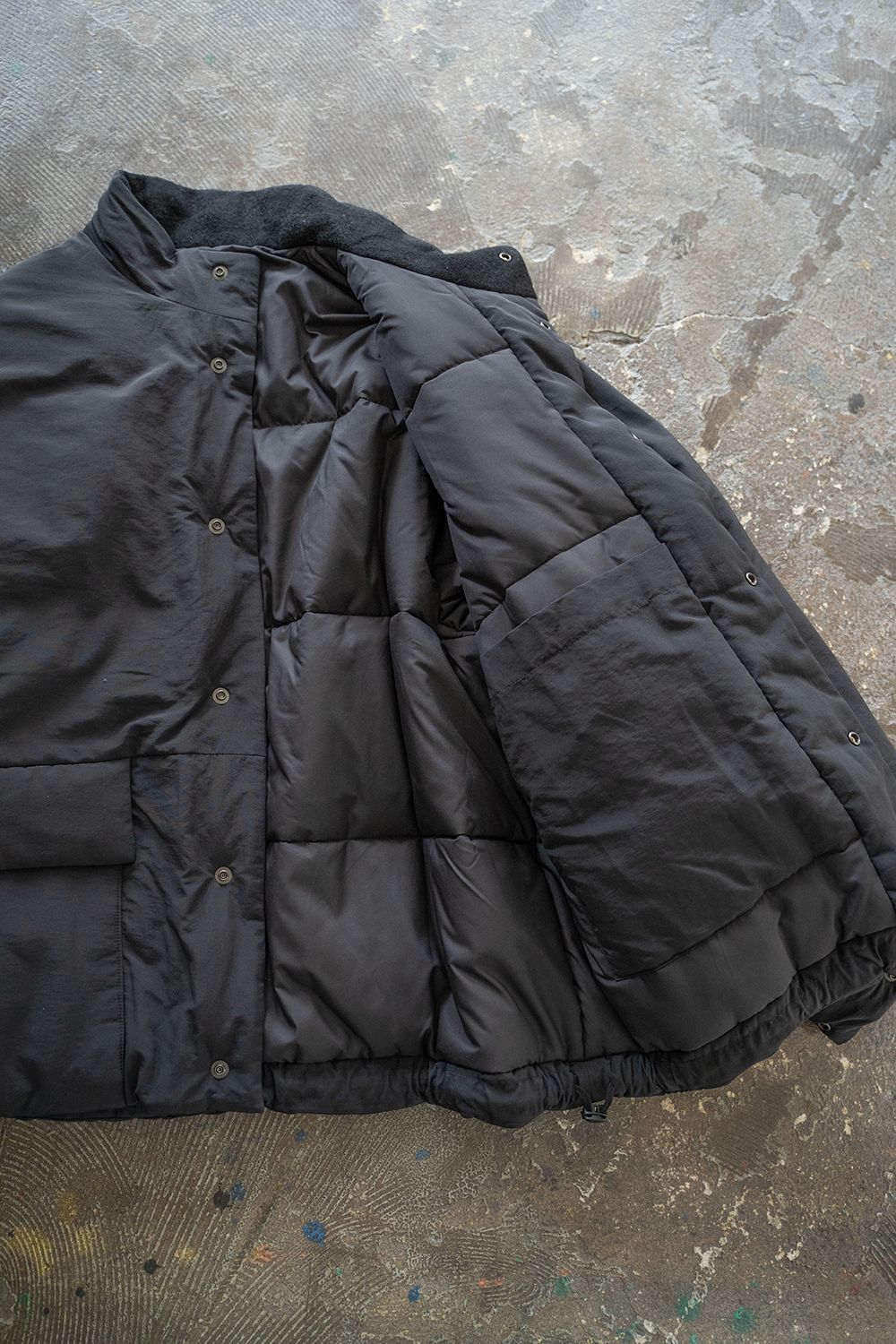 【ラスト1点】【24AW】シンサレートスタンドカラーブルゾン(BLACK)