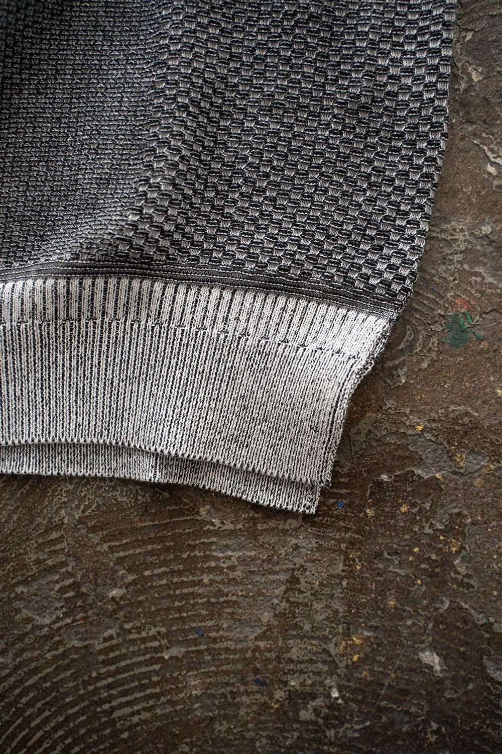 【ラスト1点】【25SS】Umiiro Knit Polo(MIX GRAY)