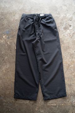【ラスト1点】【24SS】強撚ポリエステルシアサッカーイージーパンツ(NAVY)