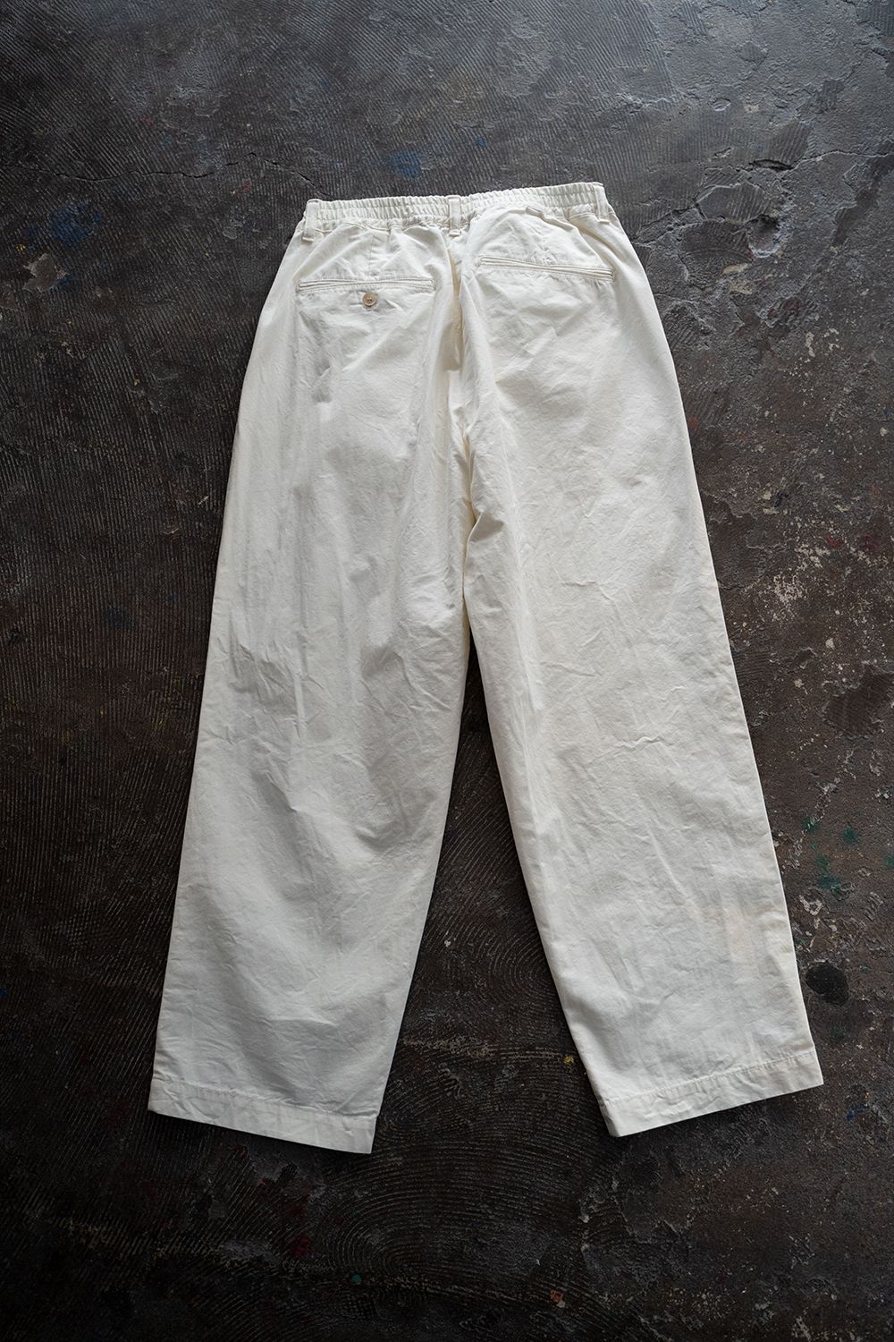 【ラスト1点】【22SS】シルク混イージーパンツ(OFF WHITE)