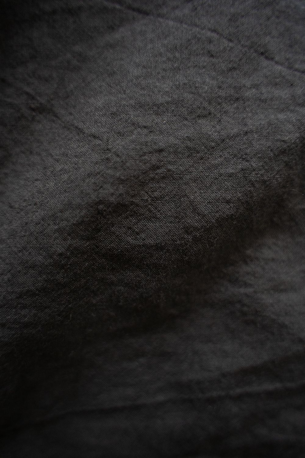 【ラスト1点】【25SS】コットンシルクオープンカラーシャツ(BLACK)