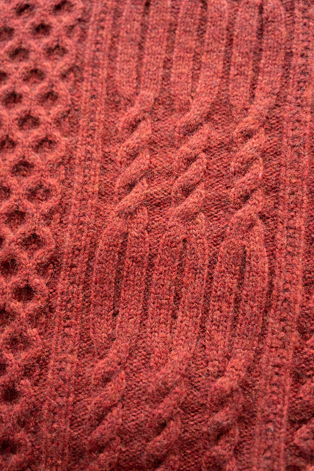 YASHIKI - 【ラスト1点】Tokei Knit(BURGUNDY) | Salty