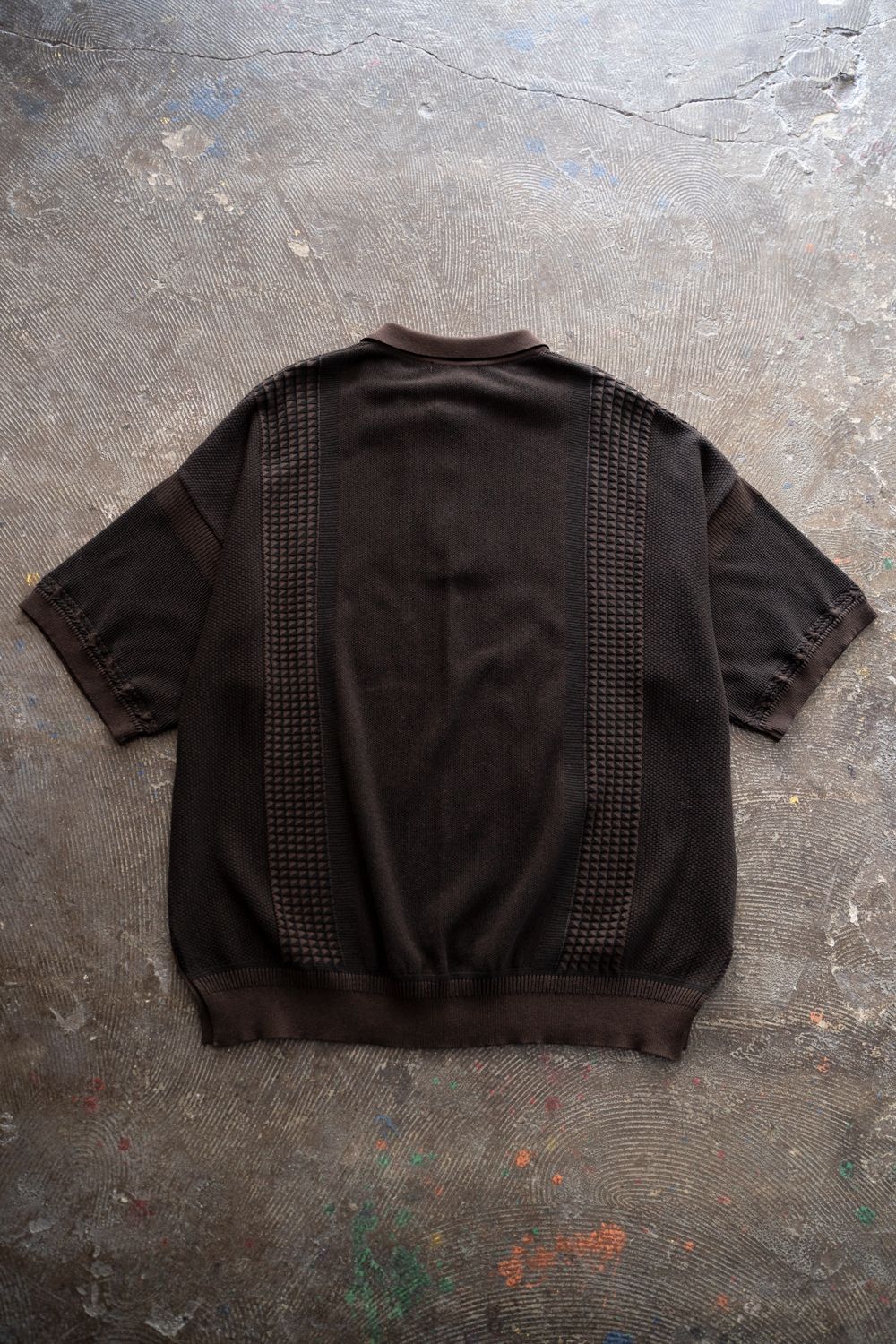 【26SS】Aotsuyu Knit Polo(BROWN)