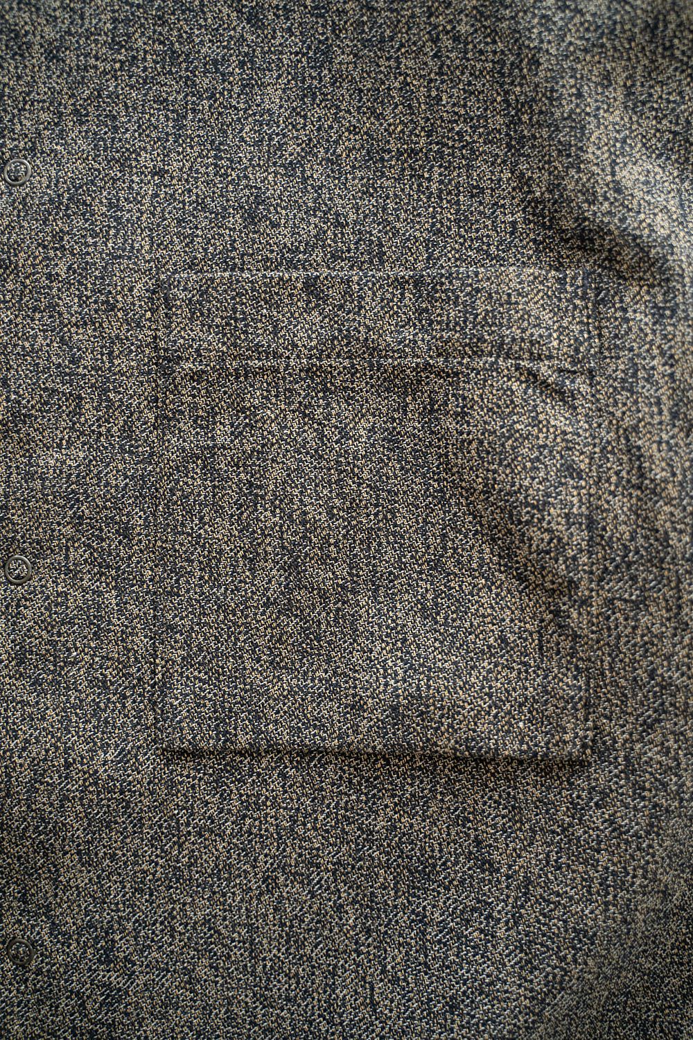 【ラスト1点】【23AW】綿ツイルコーチシャツブルゾン(MELANGE NAVY)