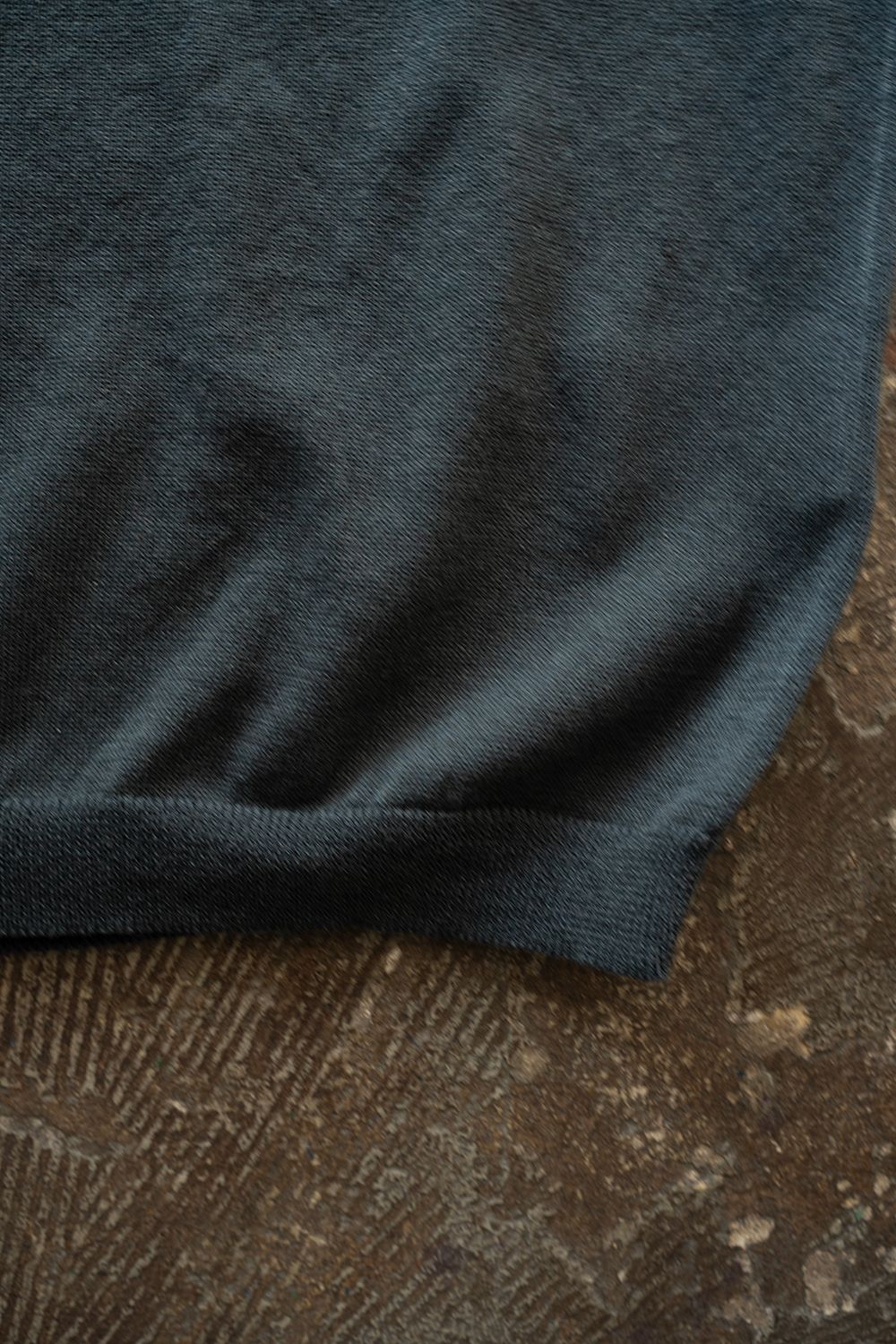 【26SS】綿×ポリエステル×リネン12GニットTee(TEAL BLUE)