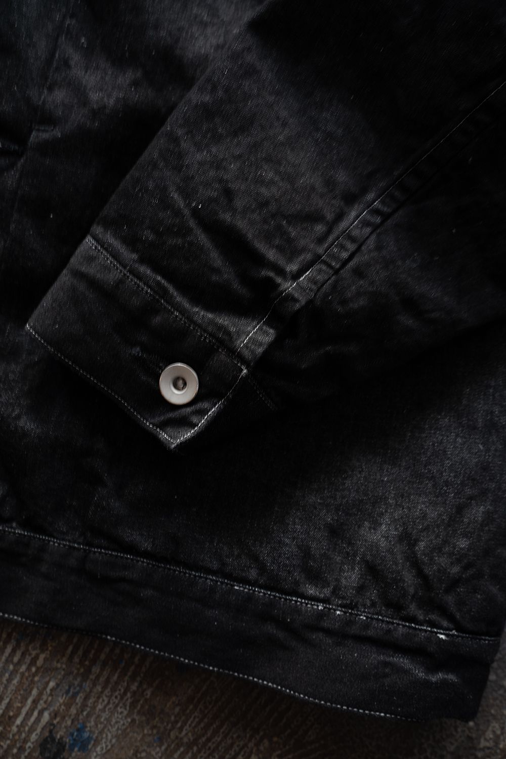 【26SS】8.5oz大麻混デニムブルゾン(BLACK)