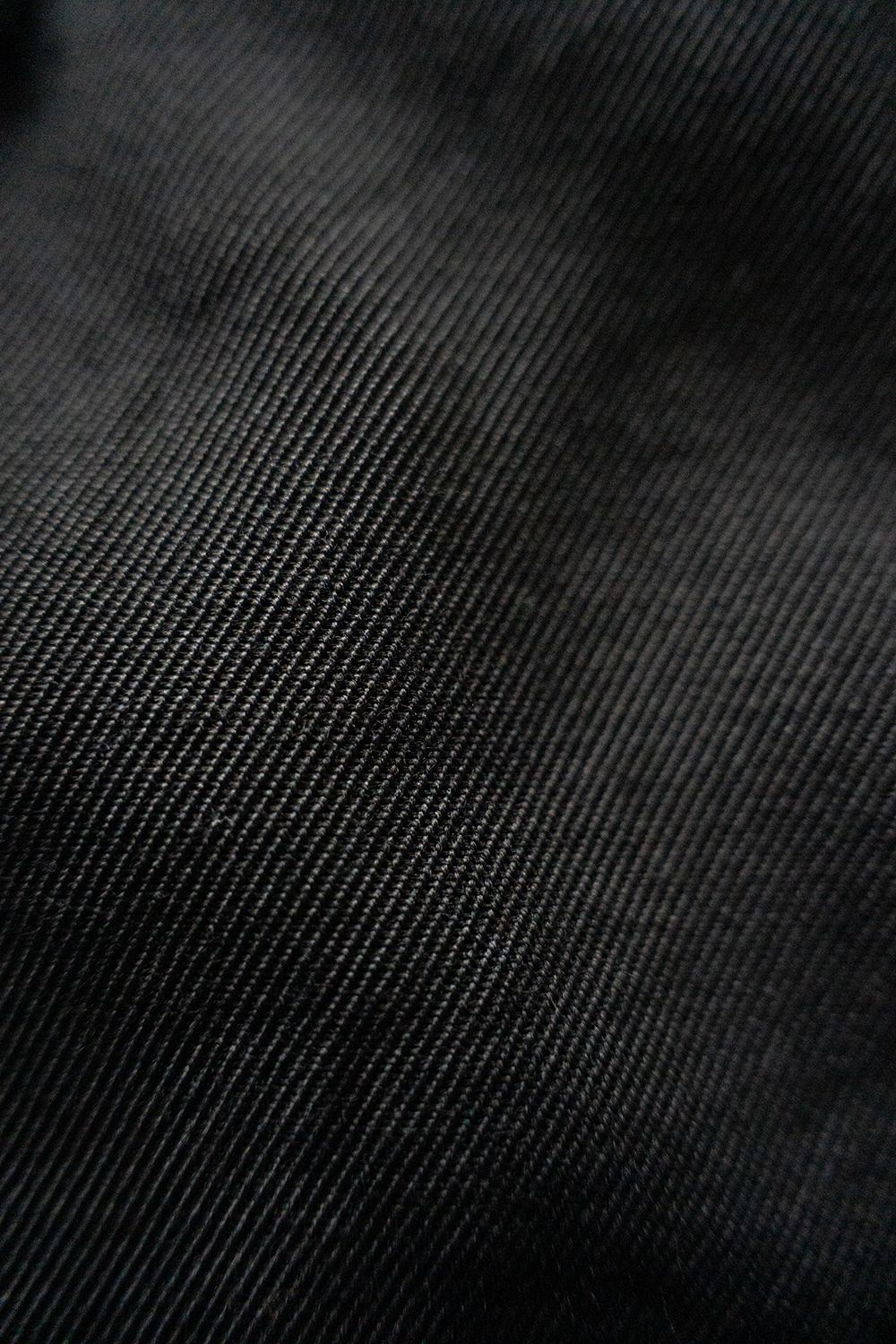 【25AW】ウールサージカバーオール(BLACK)