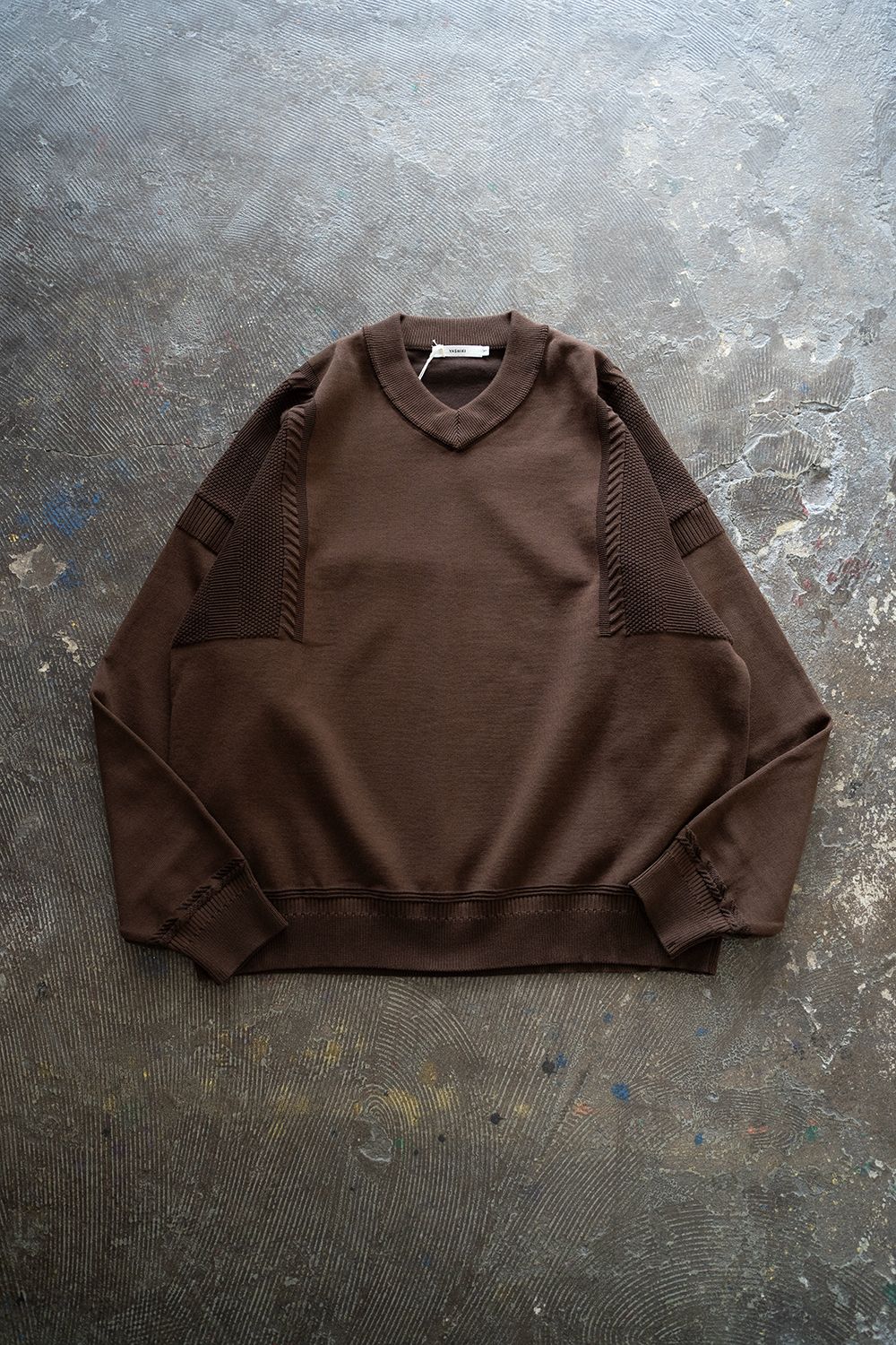 【ラスト1点】【24AW】Ryoshu V Neck Knit(BROWN)