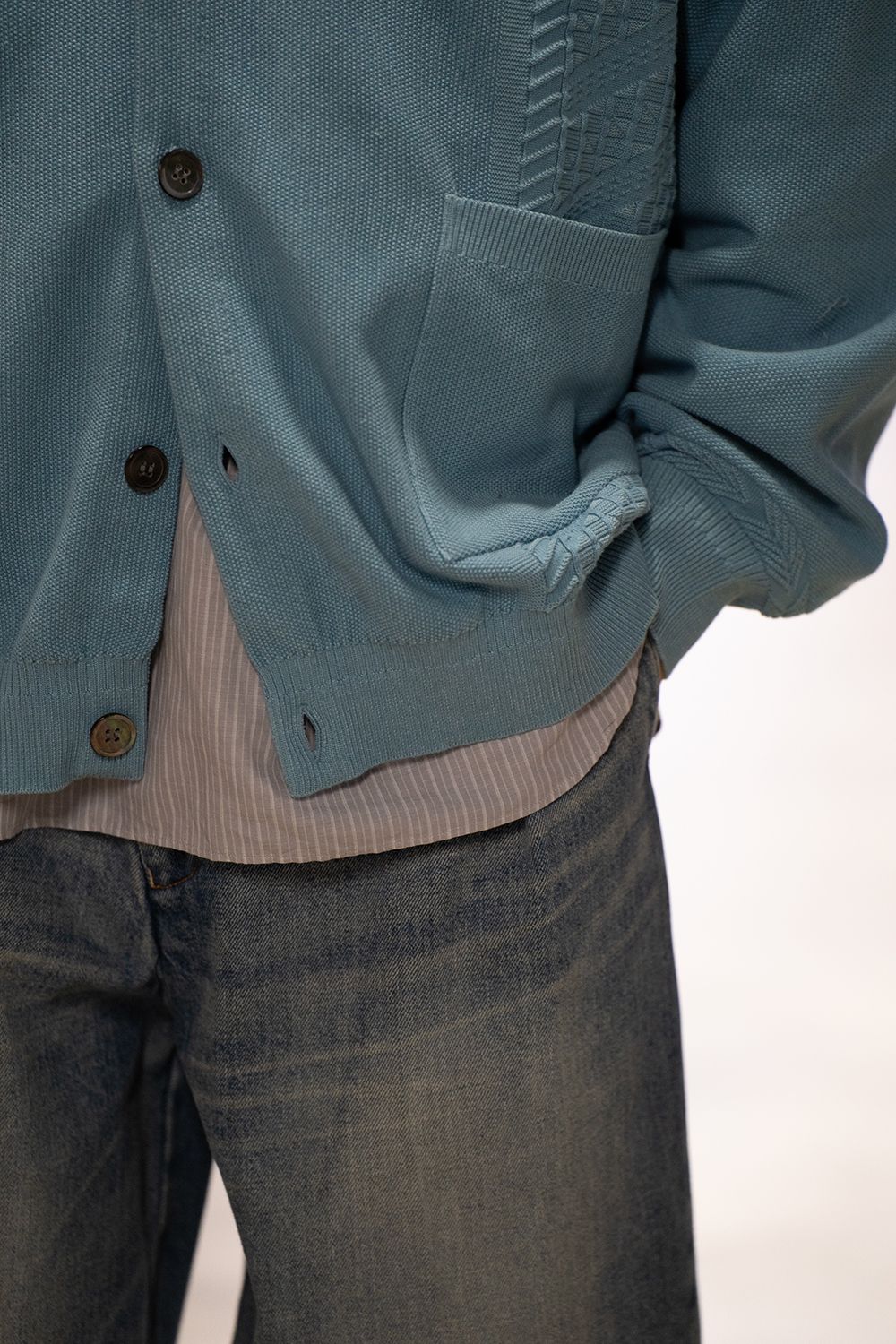 YASHIKI - 【24SS】Kusaho Cardigan(SKY BLUE) | Salty