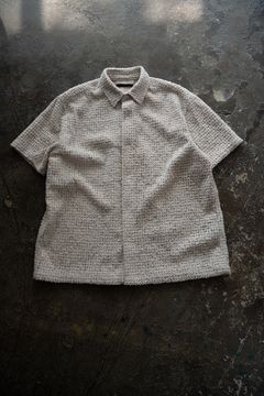 【ラスト1点】【26SS】Feather Lace S/S Shirt/フェザーレースショートスリーブシャツ(ECRU)