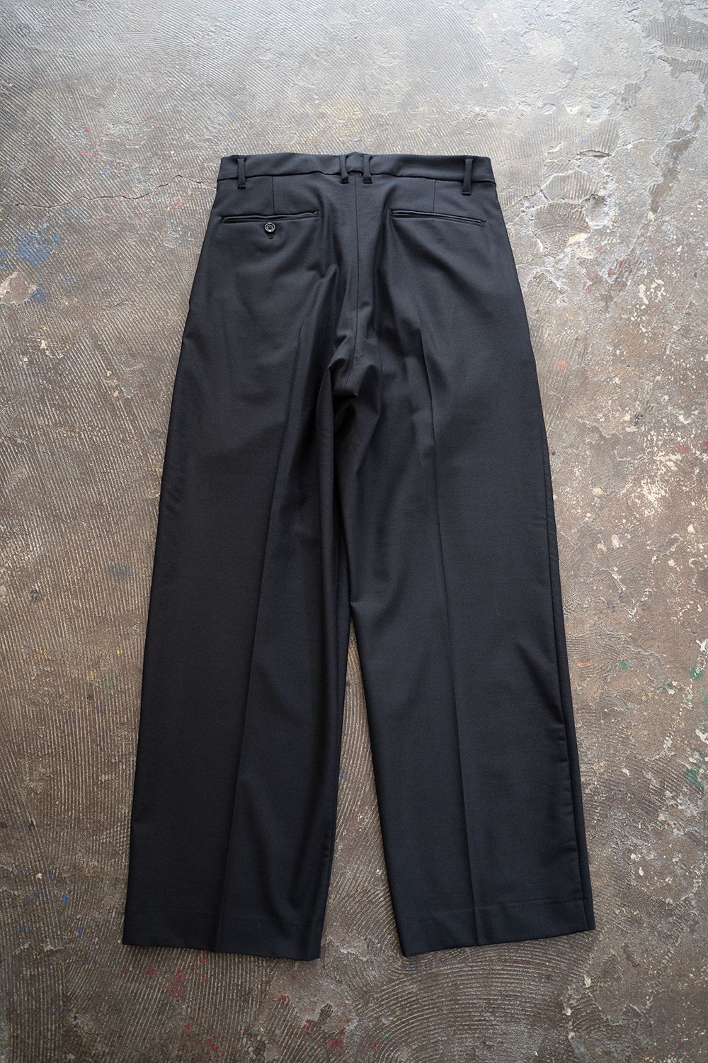 【ラスト1点】【23AW】Stretch T/W Tuck Pants/ストレッチT/Wタックパンツ(NAVY)