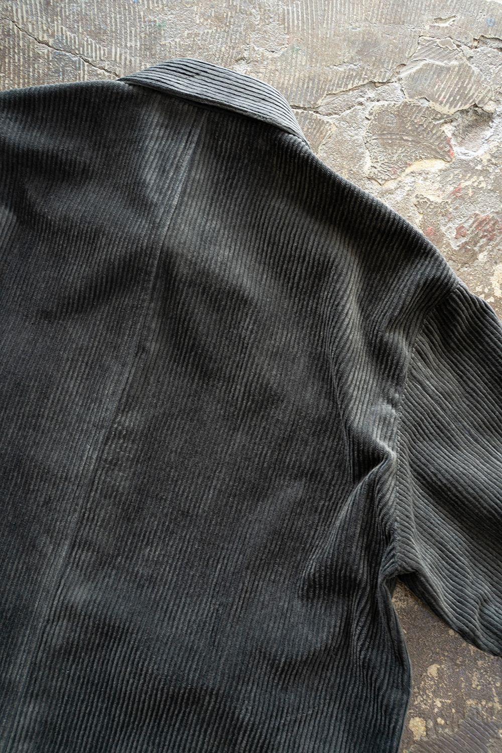 【ラスト1点】【25AW】綿×レーヨンコーデュロイシャツジャケット(BLUE CHARCOAL)