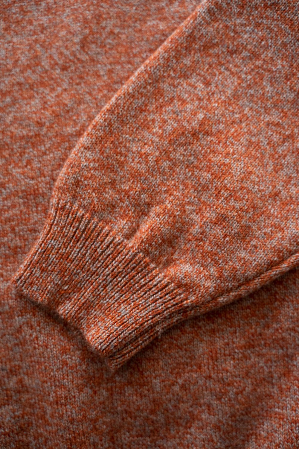 【ラスト1点】【25AW】モックネックメランジニット(MELANGE ORANGE)