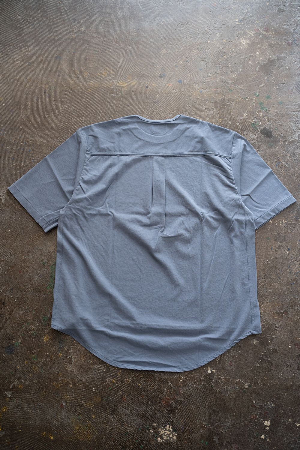 【ラスト1点】Back Shirt Tee/強撚天竺Tシャツ(BLUE)