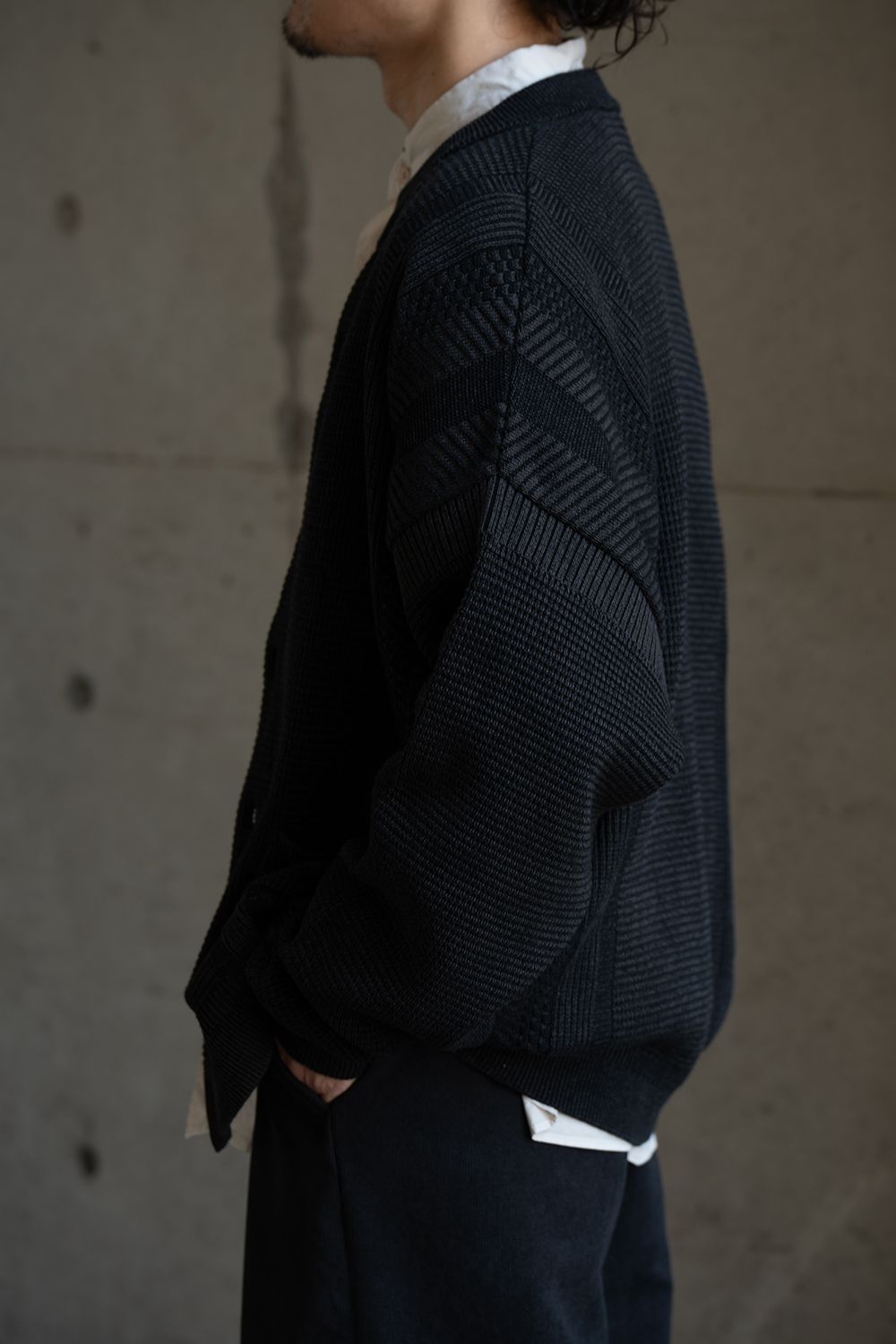 【26AW】Shinryo Cardigan(BLACK)