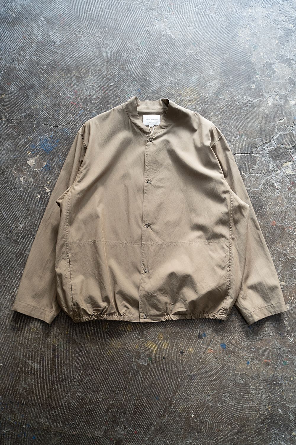 【ラスト1点】【24SS】キュプラ×綿シャツブルゾン(KHAKI)