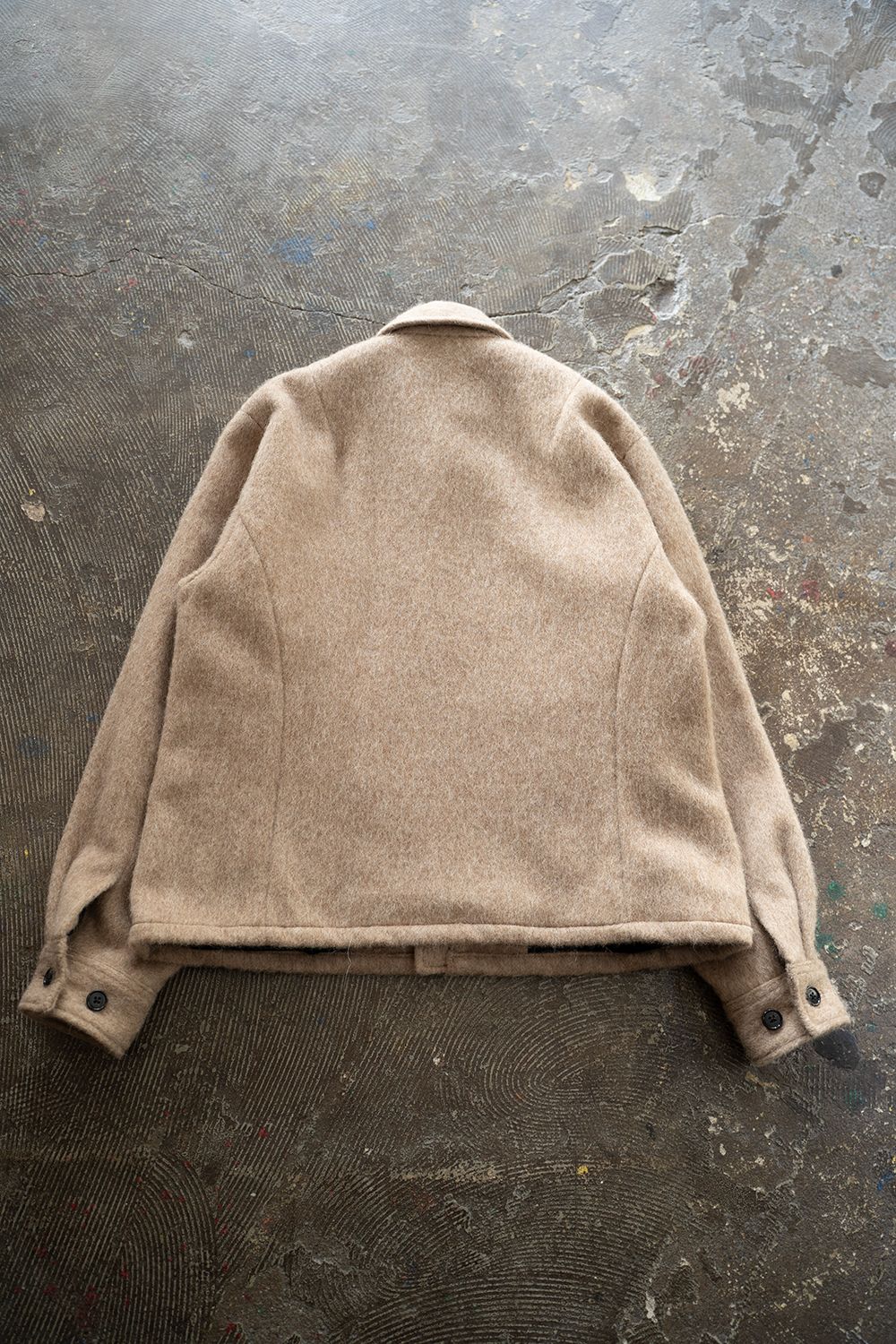 【25AW】Mohair Shaggy Zip Jacket/モヘアシャギージップジャケット(BEIGE)