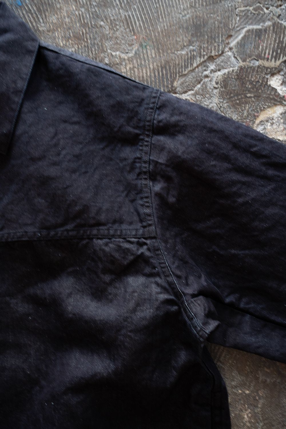 【ラスト1点】【26SS】8.5oz大麻混デニムブルゾン(DARK NAVY)