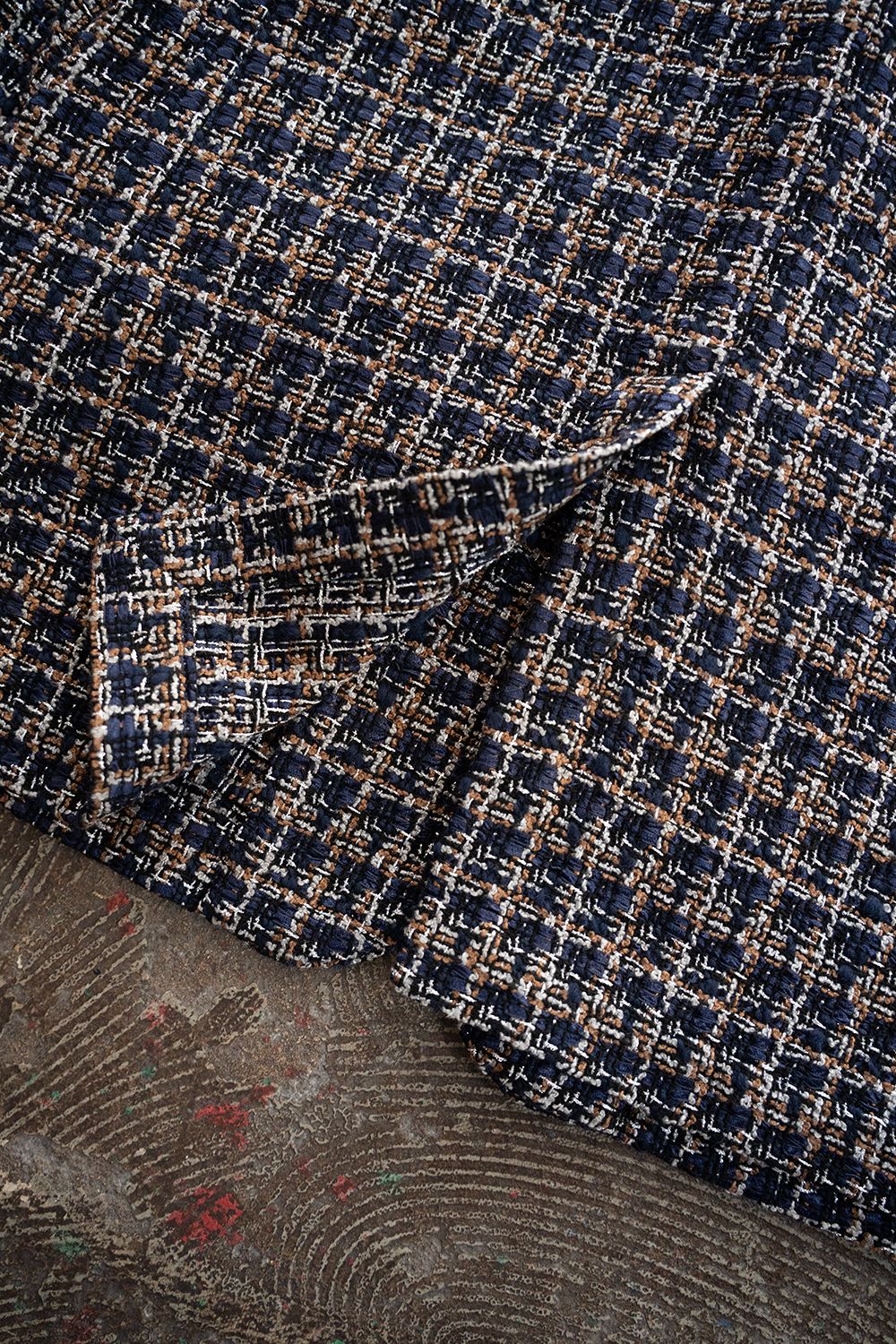 【ラスト1点】【26SS】Summer Tweed Tailored Jacket/サマーツイードテーラードジャケットジャケット(NAVY)