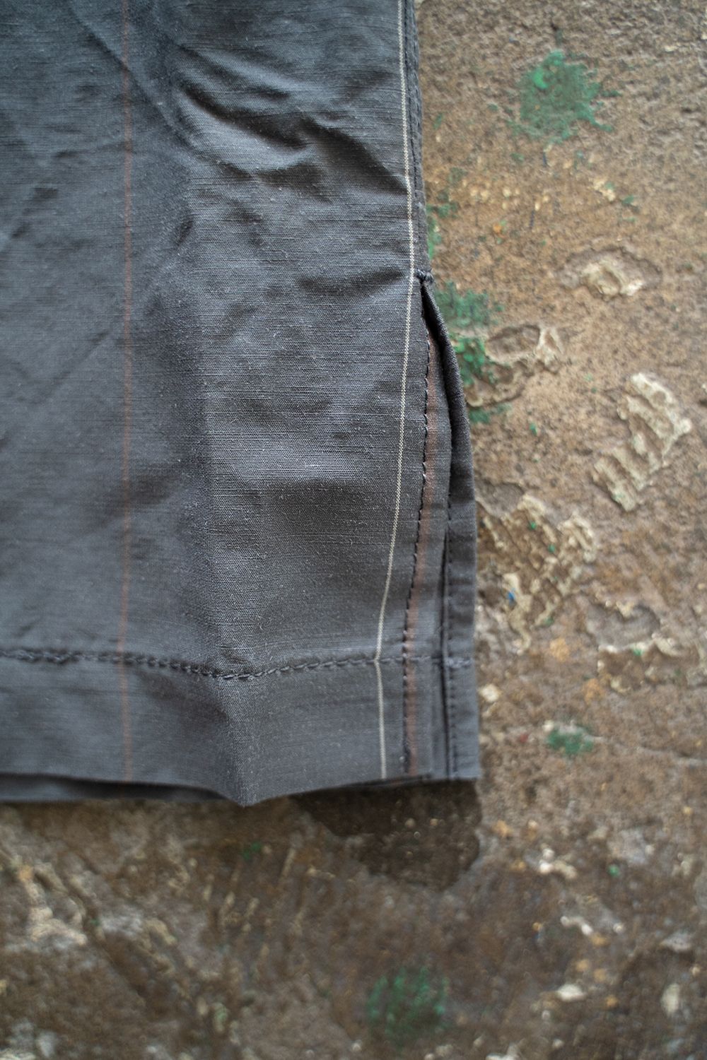 【ラスト1点】【22SS】ラミー×キュプラシャツジャケット(GRAY STRIPE)