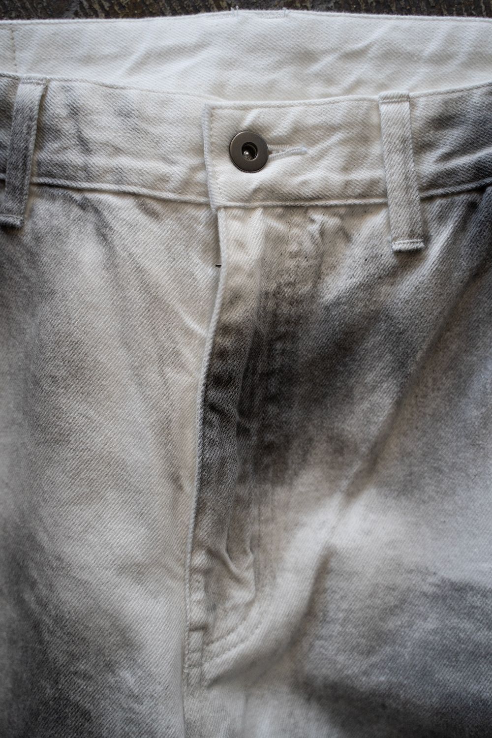 【ラスト1点】【25SS】Spray Work Denim Pants/スプレーワークデニムパンツ(WHITE×BLACK)