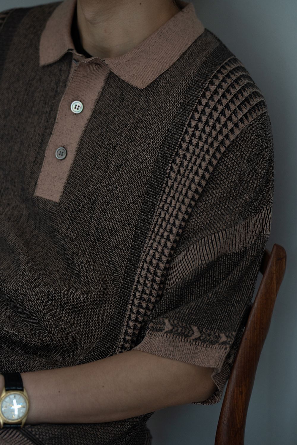 【26SS】Aotsuyu Knit Polo(PINK)