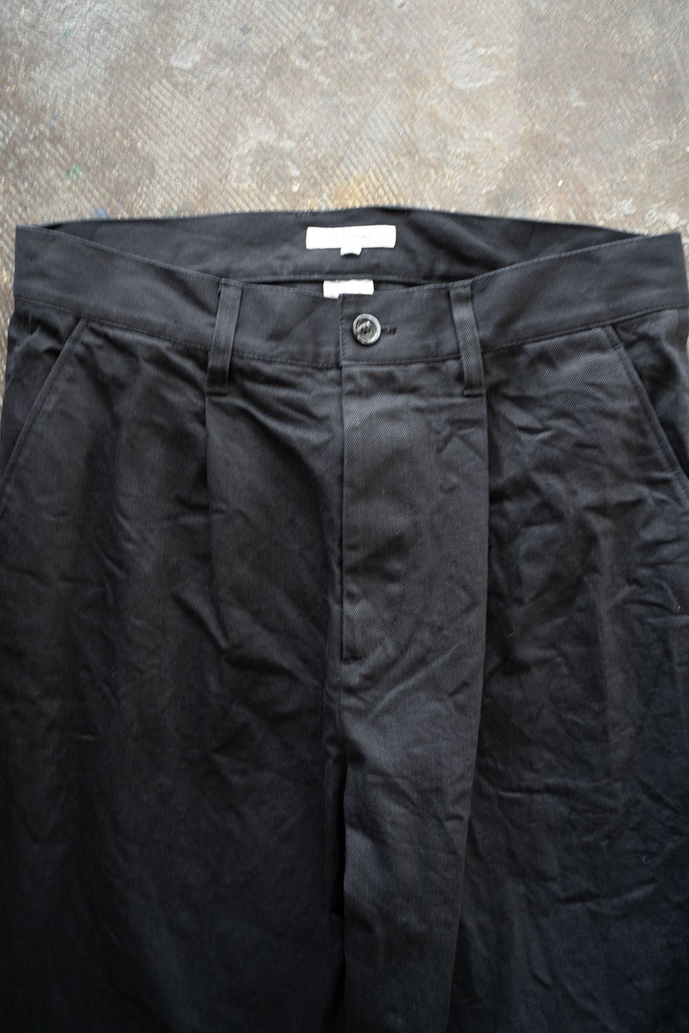 【ラスト1点】【25SS】1-Tack Bootcut Denim Pants/1タックブーツカットデニムパンツ(BLACK)
