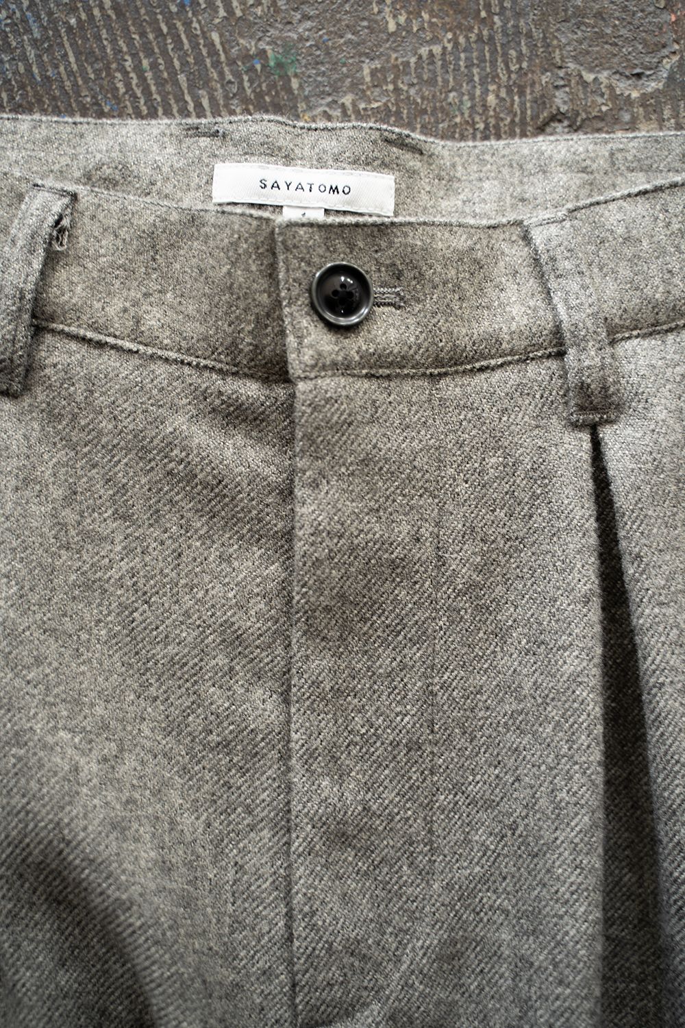 【25AW】2-Tack Wide Trousers/2タックワイドトラウザーズ(GRAY)