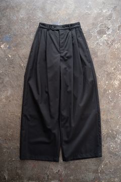 【ラスト1点】【24SS】Tropical Cloth Wide Pants/トロピカルクロスワイドパンツ(BLACK)