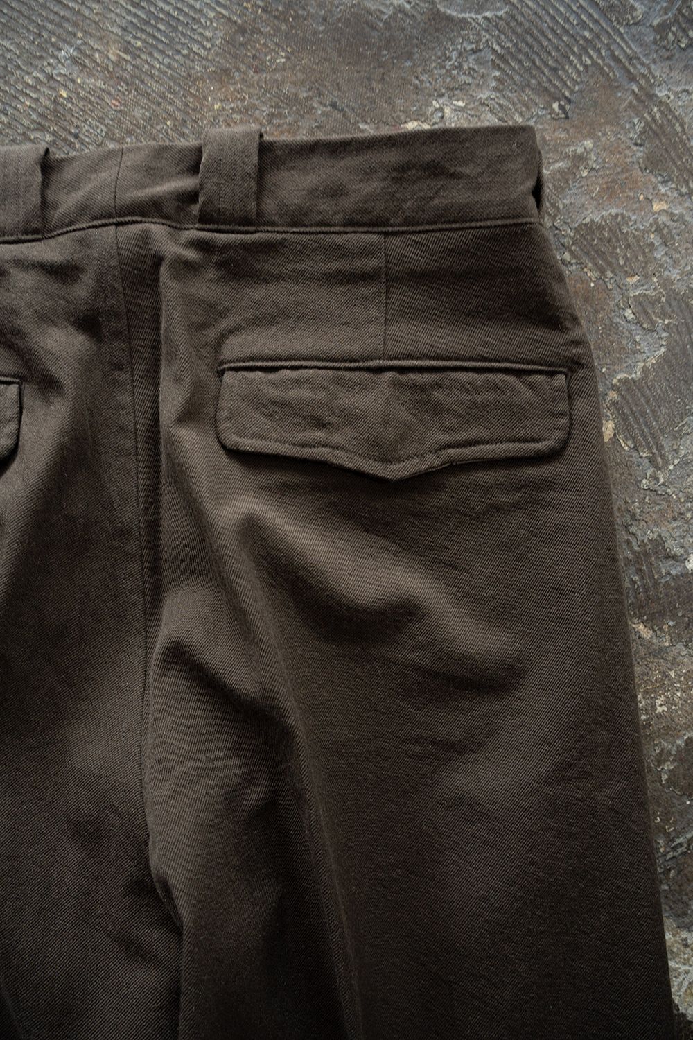 【26AW】Wool Cotton Military Pants(BROWN)