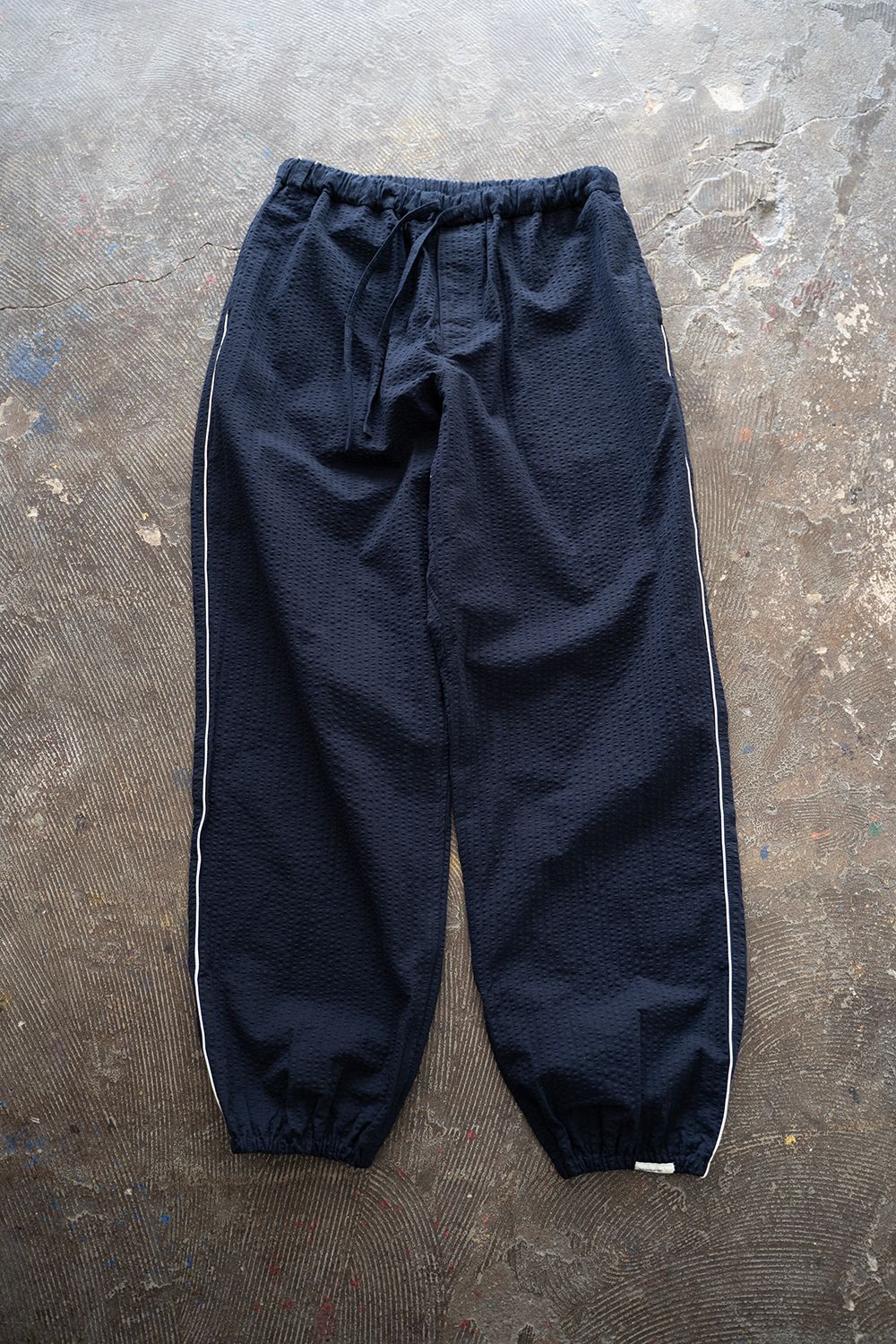 【ラスト1点】【25SS】"nite game"pajama(seersucker NAVY)【ユニセックス】【セットアップ】