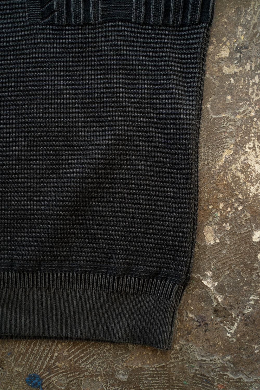 【ラスト1点】【25AW】Fuyushigure Half Zip Knit(BLACK)